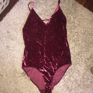 Velvet bodysuit